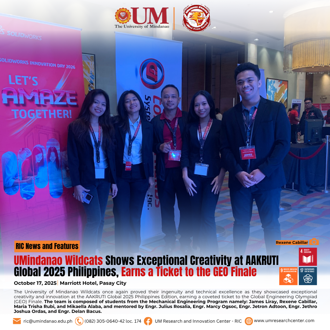 UMindanao Wildcats Show Exceptional Creativity at AAKRUTI Global 2025 Philippines, Earn Ticket to GEO Finale